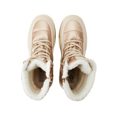 4. Lee Cooper buty zimowe damskie metaliczne ocieplane botki na zamek