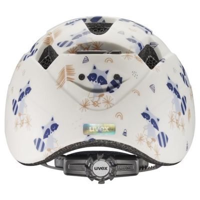 7. Kask rowerowy dziecięcy UVEX Kid 2 CC 46-52cm, raccoon matt