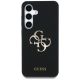 3. Etui Guess Silicone Big 4G Logo Bottom Script na Samsung Galaxy S25 - czarne