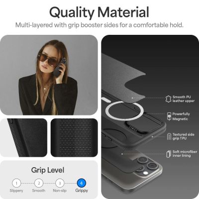 8. Etui Spigen Cyrill Kajuk na iPhone 16 Pro - czarne