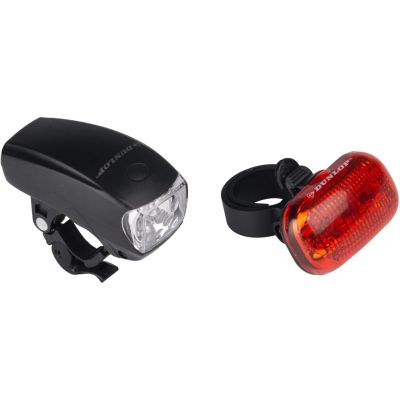 9. Zestaw lampek rowerowych Dunlop Led 416793