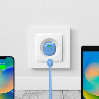 3. Ładowarka sieciowa Puro 20W GaN USB-C - niebieska