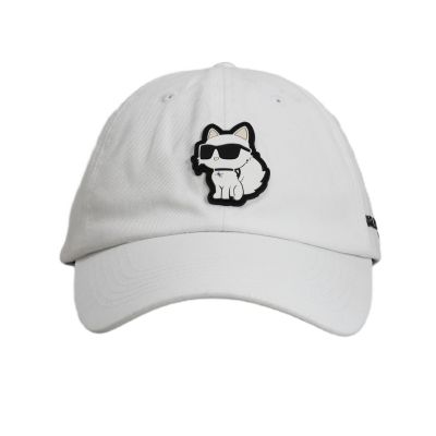 2. Czapka z daszkiem Karl Lagerfeld Paris Choupette Strapback Biała - L5WH7944 wht