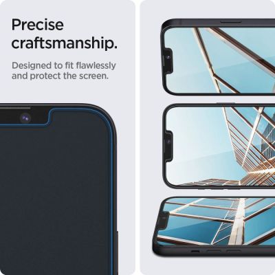 18. Szkło hartowane Spigen Glas.tR EZ Fit na iPhone 13 / 13 Pro / 14 / 16e / 17e- 2 szt.
