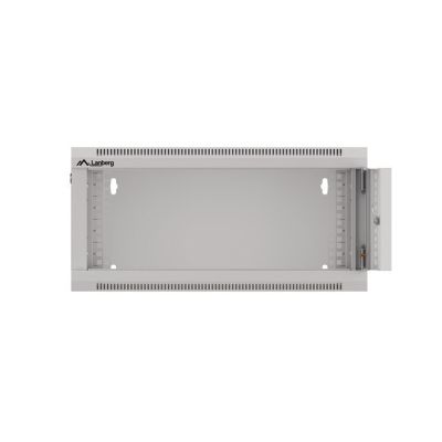 4. LANBERG SZAFA WISZĄCA 19" 4U 570X600 SZYBKI MONTAŻ (SZARA, FLAT PACK) WFFA-5604-10S