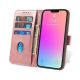7. Etui portfel z klapką podstawką do iPhone 15 Pro Max Magnet Case - różowe