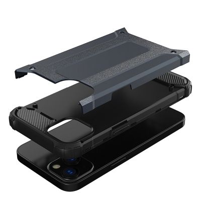 6. Hybrid Armor pancerne hybrydowe etui pokrowiec iPhone 13 złoty