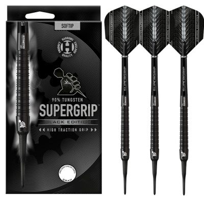 10. Rzutki Harrows Supergrip Black 90% softip