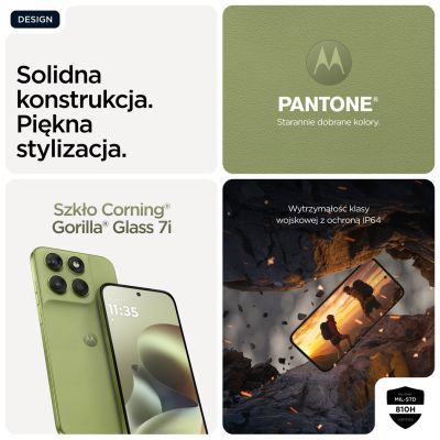 9. Motorola moto g67 17,3 cm (6.8") Hybrid Dual SIM Android 16.0 5G USB Type-C 4 GB 128 GB 5200 mAh Zielony