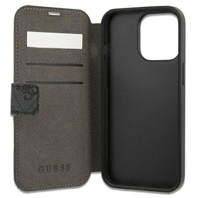 5. Etui Guess 4G Stripe na iPhone 13 Pro / iPhone 13 - szare