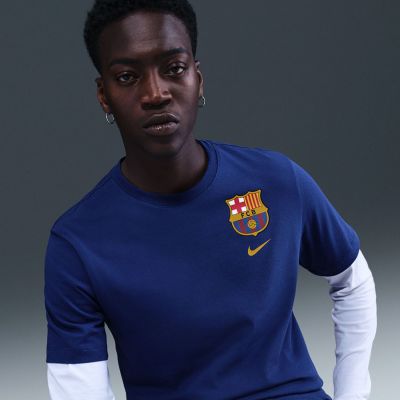 4. Koszulka Nike FC Barcelona Crest Tee M HQ8396-455