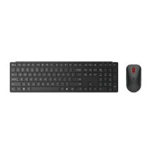 Lenovo 4X31S04848 klawiatura Dołączona myszka Biuro RF Wireless + Bluetooth Belgijski Czarny