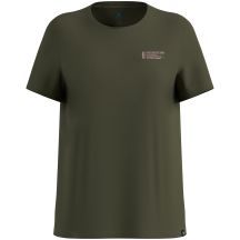 Koszulka z krótkim rękawem damska ODLO T-shirt crew neck s/s COTTON BLEND UNLIMITED zielona