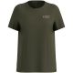 Koszulka z krótkim rękawem damska ODLO T-shirt crew neck s/s COTTON BLEND UNLIMITED zielona