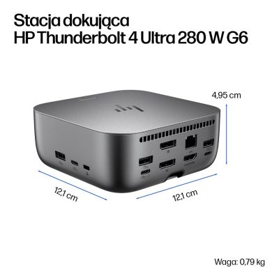 10. Stacja dokująca HP Thunderbolt 4 Ultra 280W G6 Dock