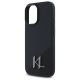 6. Etui Karl Lagerfeld Silicone Shadow Metal Initial MagSafe na iPhone 16 - czarne