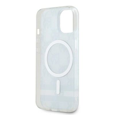 7. Etui DKNY IML Checkered Mono Pattern & Printed Stripes MagSafe na iPhone 15 / 14 / 13 - czarne