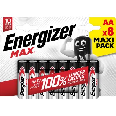 2. ENERGIZER BATERIA MAX AA LR6. 8 szt. Opakowanie ECO