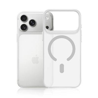 5. Etui 3mk Smoke MagCase na iPhone 17 Pro - białe-półprzezroczyste