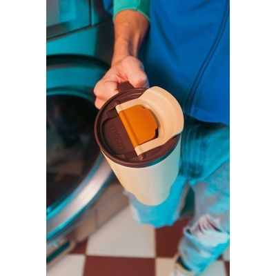 13. Kubek termiczny ze słomką Kambukka Rio Tumbler 950ml, Almond Dream