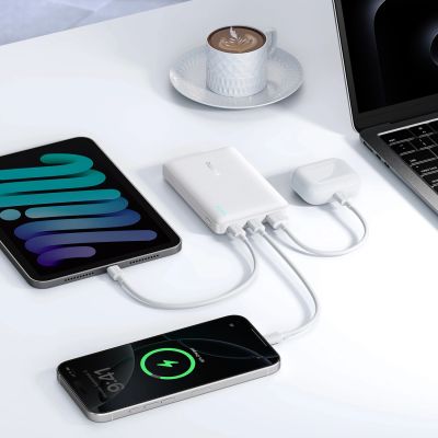 10. Powerbank Baseus EnerFill FP21 10000mAh 22.5W USB-A - USB-C - biały