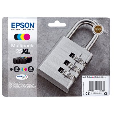 Epson Padlock C13T35964010 nabój z tuszem 1 szt. Oryginalny Wysoka (XL) wydajność Czarny, Cyjan, Purpurowy, Żółty