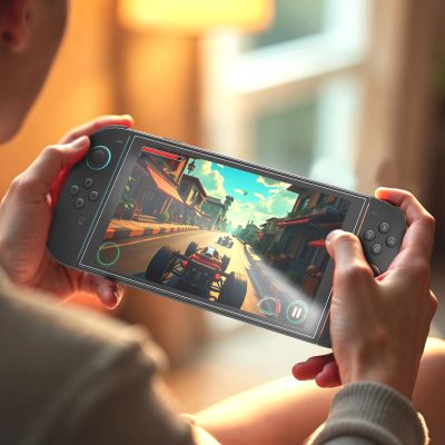 5. Szkło hartowane AMAZINGTHING Radix Full Glass do Nintendo Switch 2 (2 szt.)