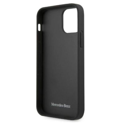 7. Etui Mercedes Leather Stars Pattern na iPhone 12 Pro Max - czarne