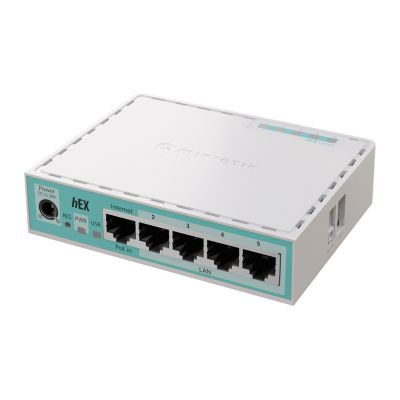Mikrotik hEX ruter Gigabit Ethernet Biały