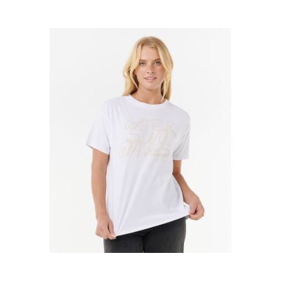 6. Koszulka RIP CURL OCEANIC RELAXED TEE biała