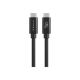7. HYPER HyperDrive Next kabel USB USB4 Gen 3x2 1,2 m USB C Czarny