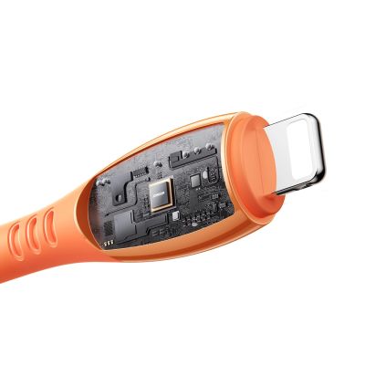 4. Kabel Joyroom S-A59 Vibrant Series 3A USB-A - Lightning 1,2m - pomarańczowy