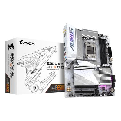 4. GIGABYTE B650E AORUS ELITE X AX ICE AMD B650 Gniazdo AM5 ATX