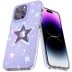 2. Kingxbar Heart Star Series etui iPhone 14 Plus etui w gwiazdki purple star