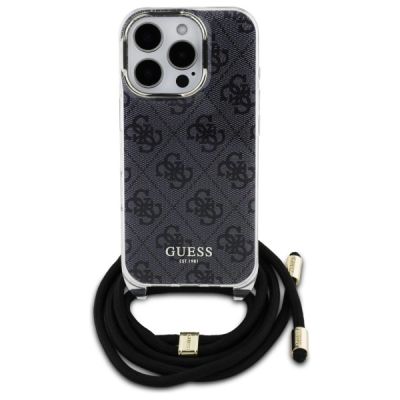 2. Etui Guess Crossbody Cord 4G Print na iPhone 16 Pro Max - czarne