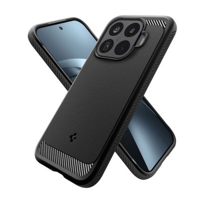 5. Etui Spigen Rugged Armor na Xiaomi 17T Pro - czarne matowe