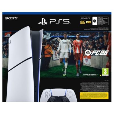 11. Konsola Sony PlayStation 5  Digital 825GB + EA Sports FC26