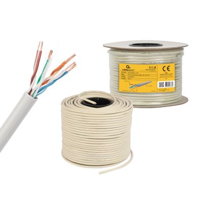 4. Kabel UTP GEMBIRD UPC-5004E-L/100 (UTP; 100m; kat. 5e; kolor szary)