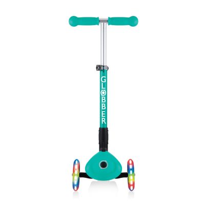 7. Hulajnoga 3-kołowa Globber Foldable Lights Emerald Green Jr 437-107