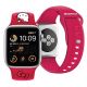 4. Pasek Hello Kitty Silicone Kitty Head na Apple Watch 38/40/41mm - czerwony