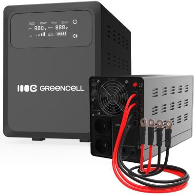 33. UPS zasilacz awaryjny Greencell PowerCore 2000VA 1200W AVR 24VDC LCD