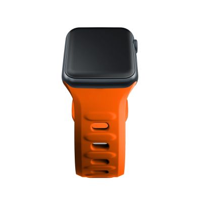 11. Pasek silikonowy 3mk Silicone Watch Strap do Apple Watch 38 / 40 / 41 mm - pomarańczowy