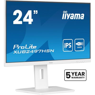 Monitor LCD 23,8" iiyama ProLite XUB2497HSN-W2 60,5cm 1920x1080px Full HD LED Biały