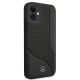 4. Etui Mercedes Leather Perforated Area na iPhone 12 mini - czarne