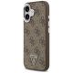 2. Etui Guess 4G Triangle Logo MagSafe na iPhone 17 - brązowe