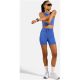 2. Spodenki  damskie ODLO Tights short X-ALP TRAIL CARGO niebieskie