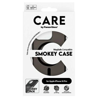 4. Etui CARE by PanzerGlass Flagship Case z MagSafe na iPhone 16 Pro - półprzezroczyste
