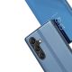 5. Clear View Case etui do Samsung Galaxy S25+ pokrowiec z klapką - niebieskie