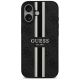 3. Etui Guess 4G Printed Stripes MagSafe na iPhone 17 -czarne