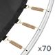 13. REBEL ACTIVE TRAMPOLINA PRO 12FT/366CM, SIATKA, DRABINKA RBA-8003